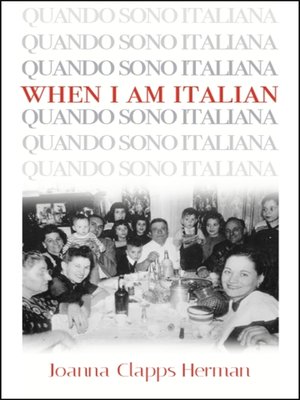 cover image of When I Am Italian